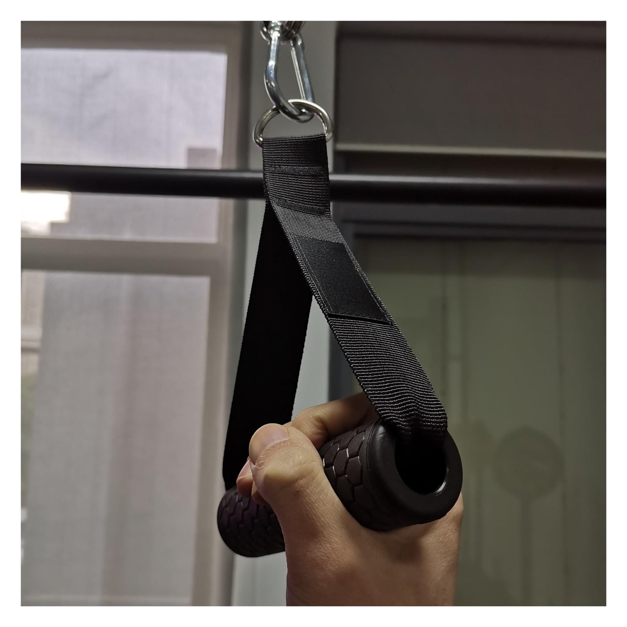 Widerstandsbänder mit Griffen Rutschfester Gym-Griff D-Ring Zugseil Kabelstange Widerstandsbänder