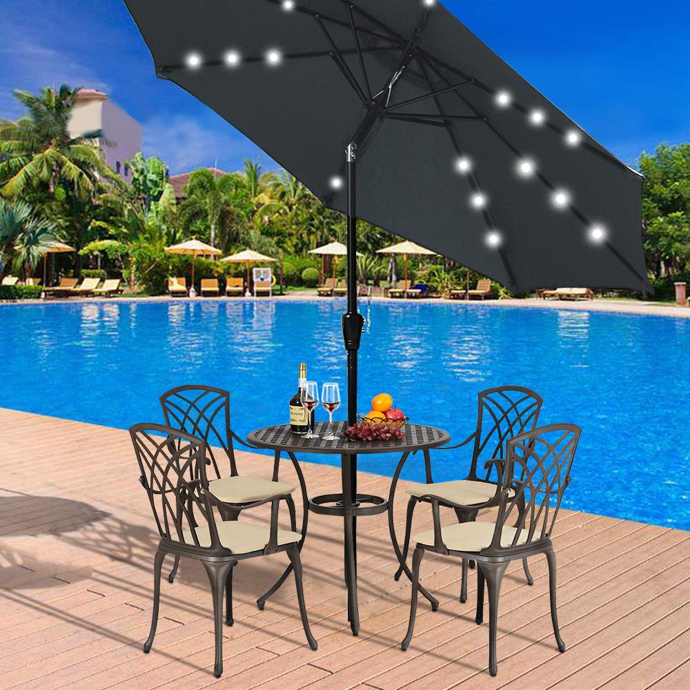 Britoniture 2 7m Garden Led Parasol Sun Buy Online In El Salvador At Desertcart