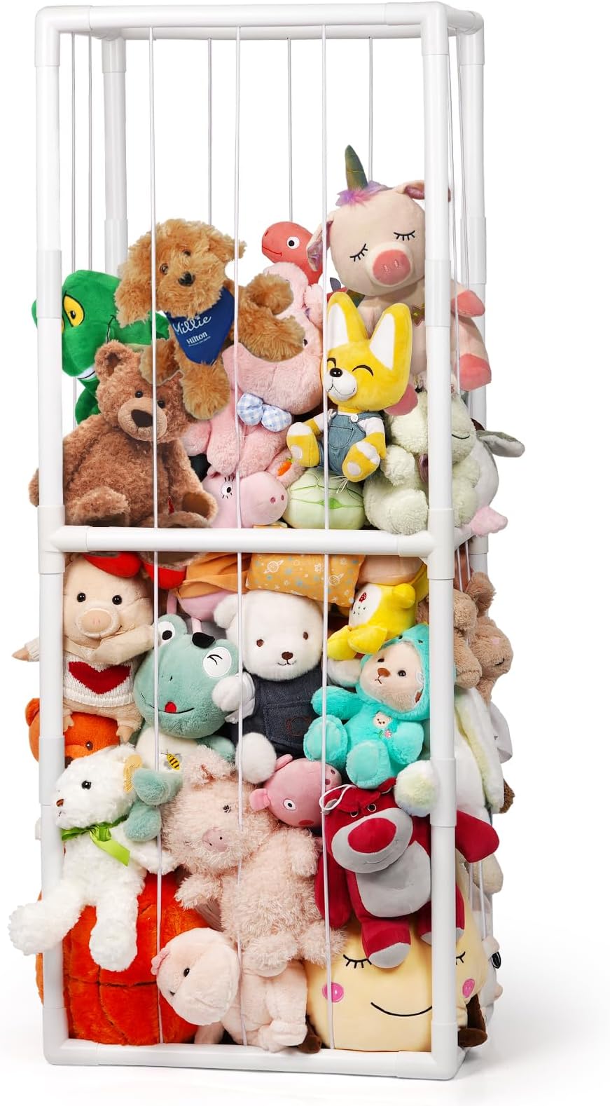 Stuffed Animal Zoo Storage Stuffed Animal Holder PVC Plush Storage Organizer Shelf with Elastic Band for Nursery Play Room Bedroom
