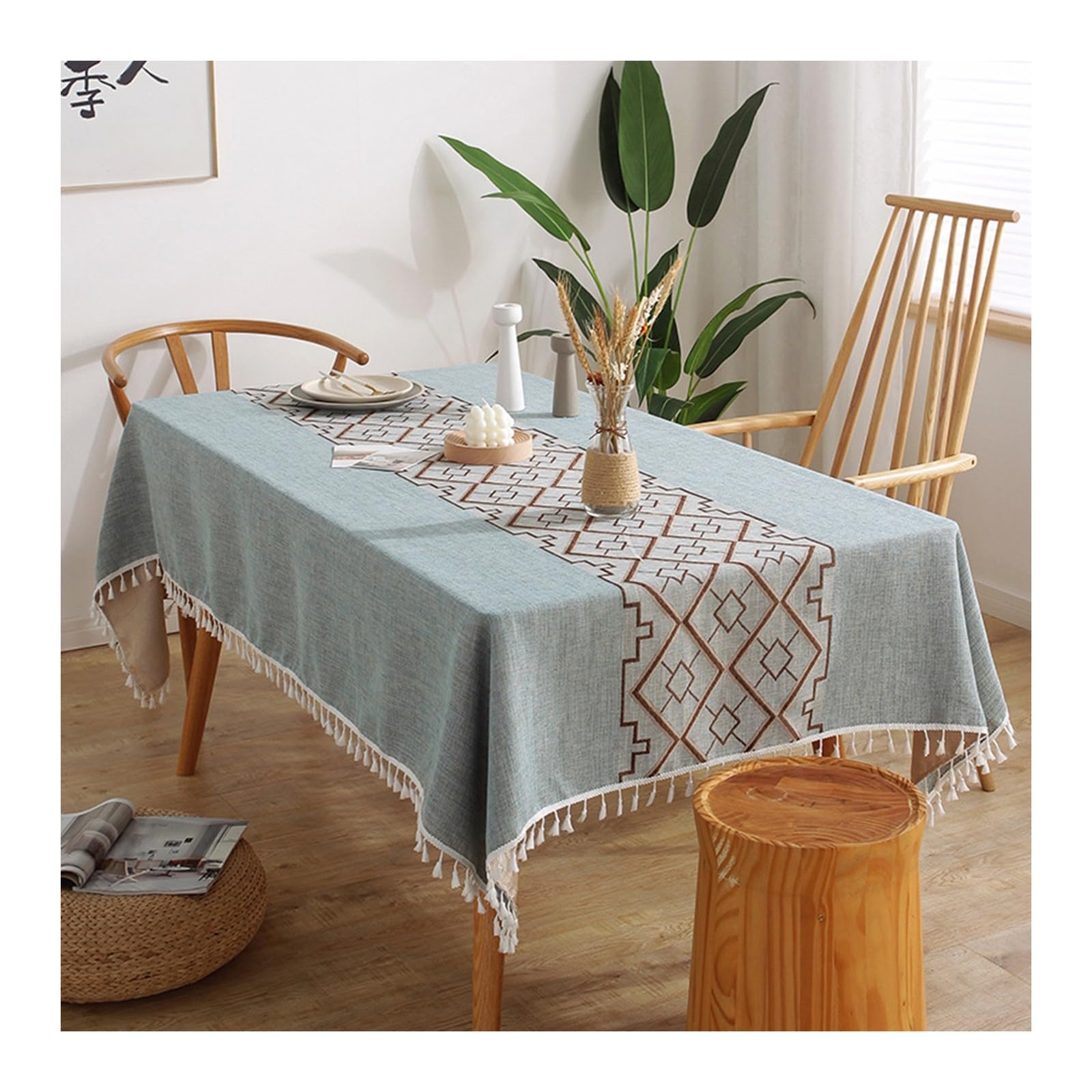Nappe anti tache 140x240cm pour protéger une table en bois