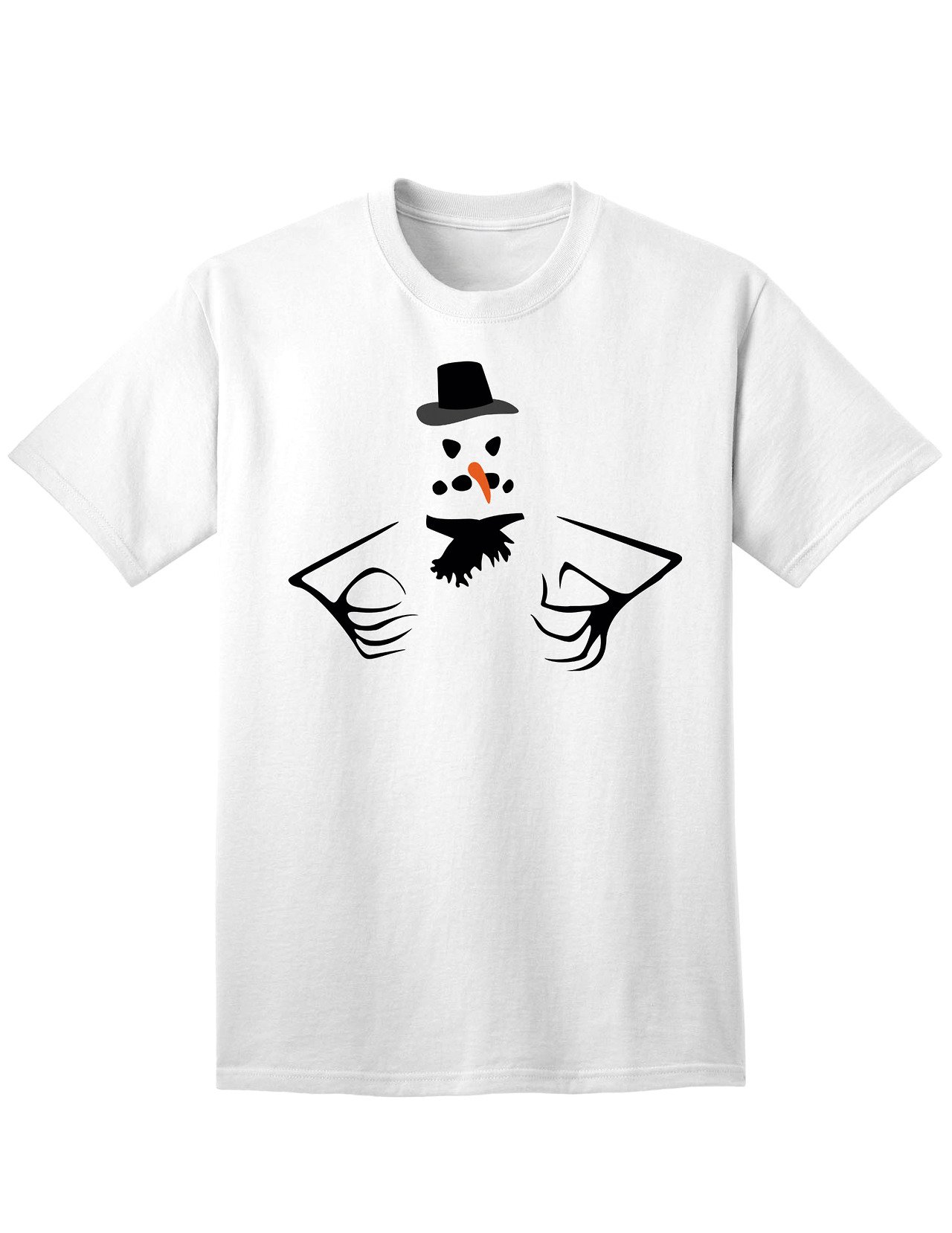 ThatWearScary Snowman T-Shirt, Scary Snowman Short Sleeve Tshirt