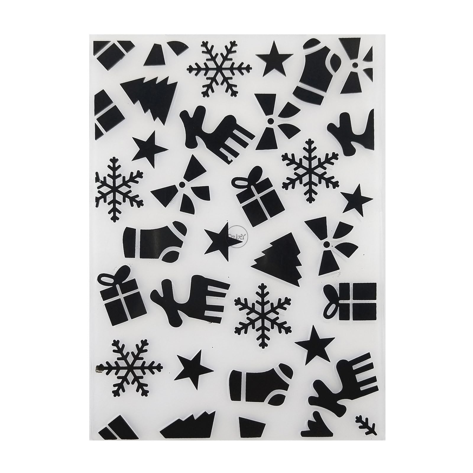 DzIxY Christmas Snowflakes Plastic Embossing Folders for Cards Making Supplies DIY Paper 3D Scrapbook Stencils Album Crafts Decoration Template
