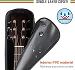 CAHAYA Guitar Bag Acoustic Guitar Case Cover Gig Bag for Acoustic Classical Guitars Black, 41 Inch, Red, Yellow and Blue