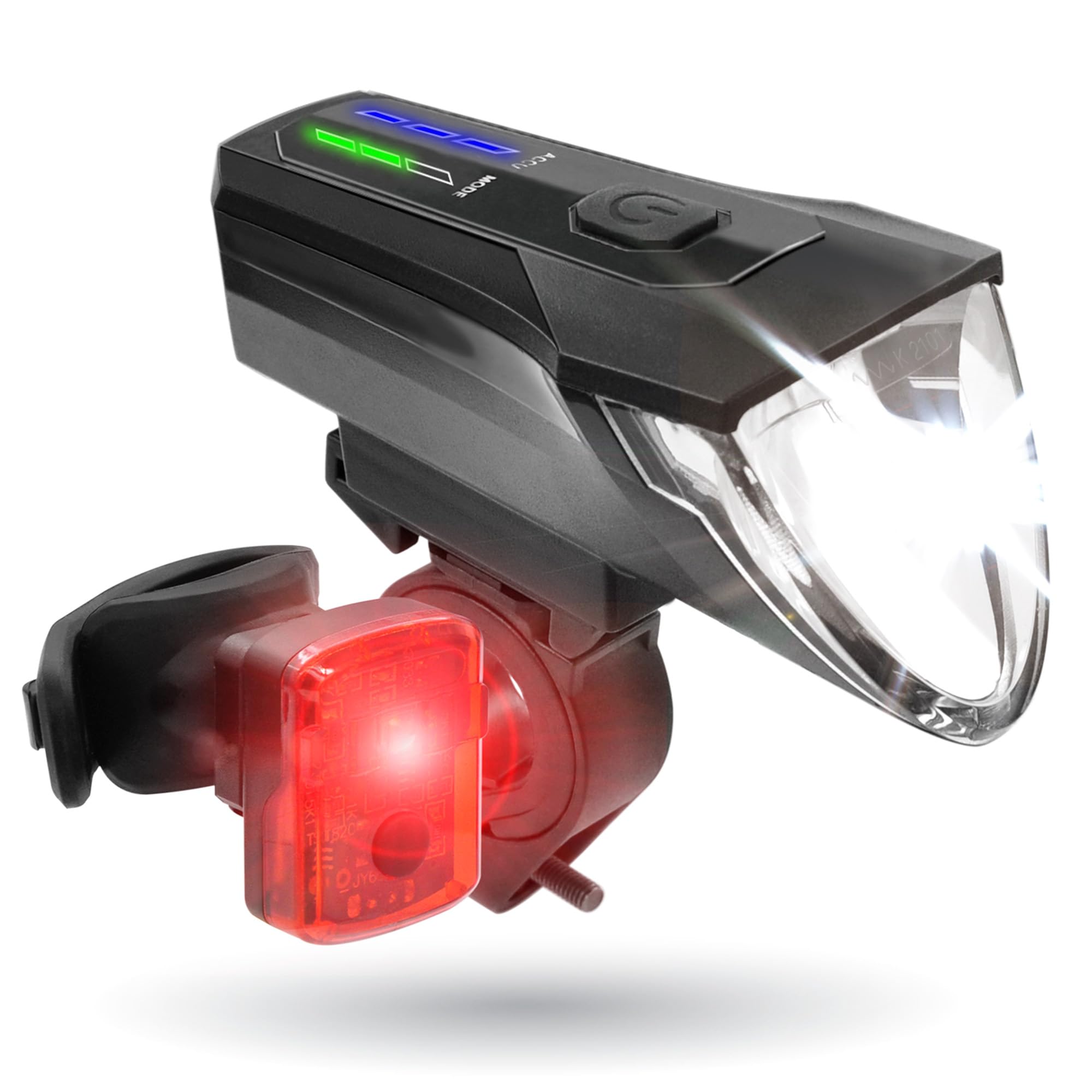 Bergsteiger Fahrradlicht, Licht LED Set, Lampenset, Fahrradbeleuchtung, Original Fahrrad-Zubehör