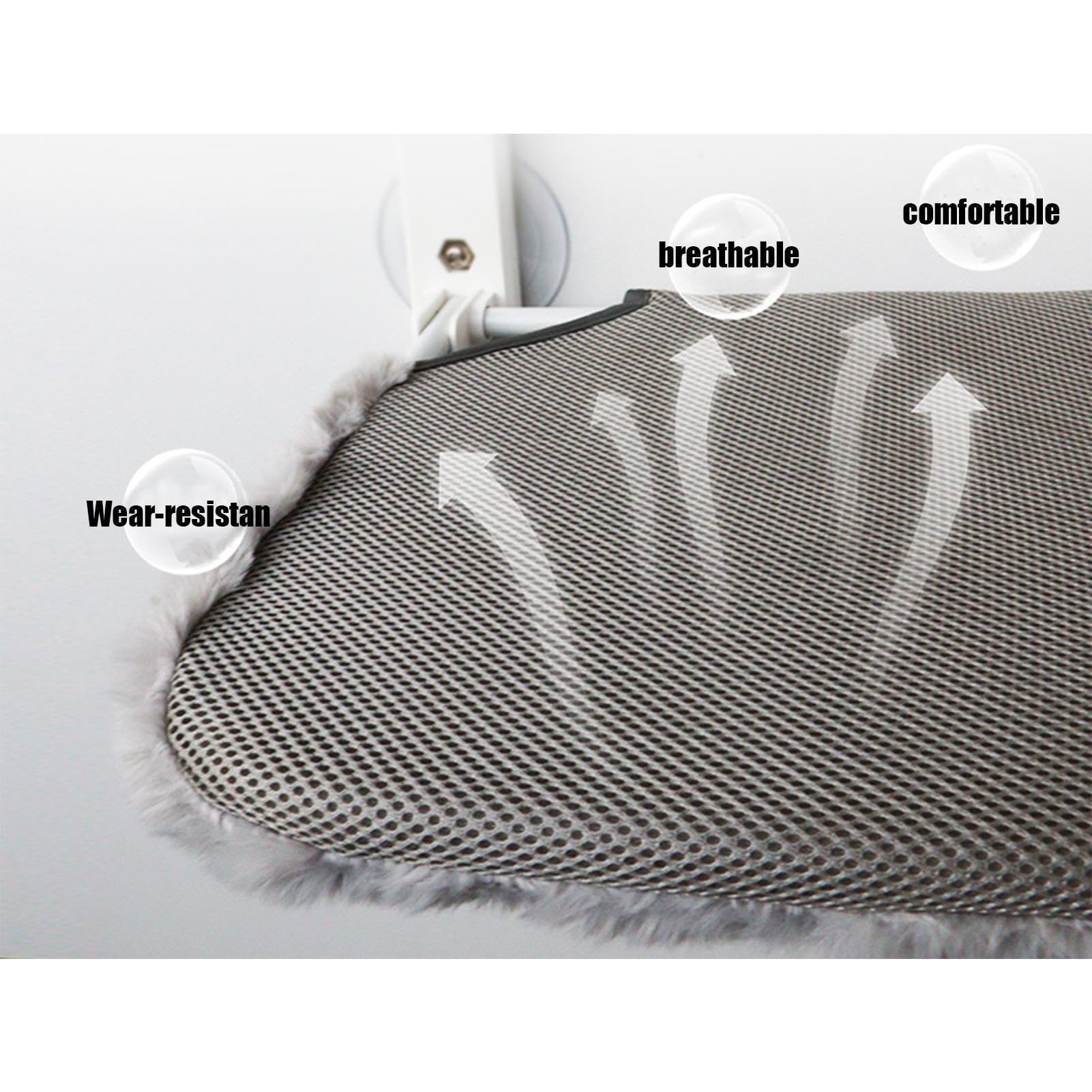 Hamaca de dragón barbudo | Percha plegable con ventosa para reptiles, hamaca gris con cremallera, cama que ahorra espacio para descansar, dormir y jugar
