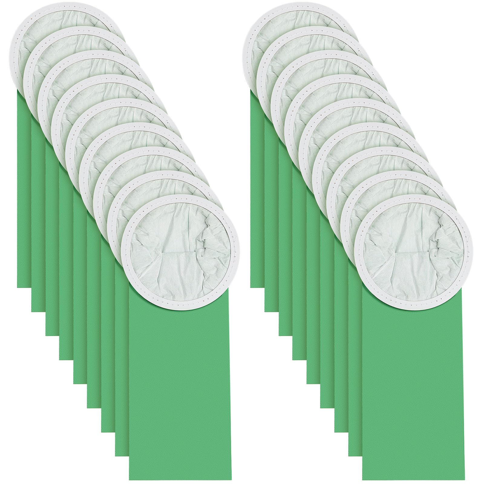 30 Pieces Replacement Bags Compatible with ProTeam Vacuum Cleaner Round Micro Filter Paper Bags (6 qt, Compatible with ProTeam 100431)