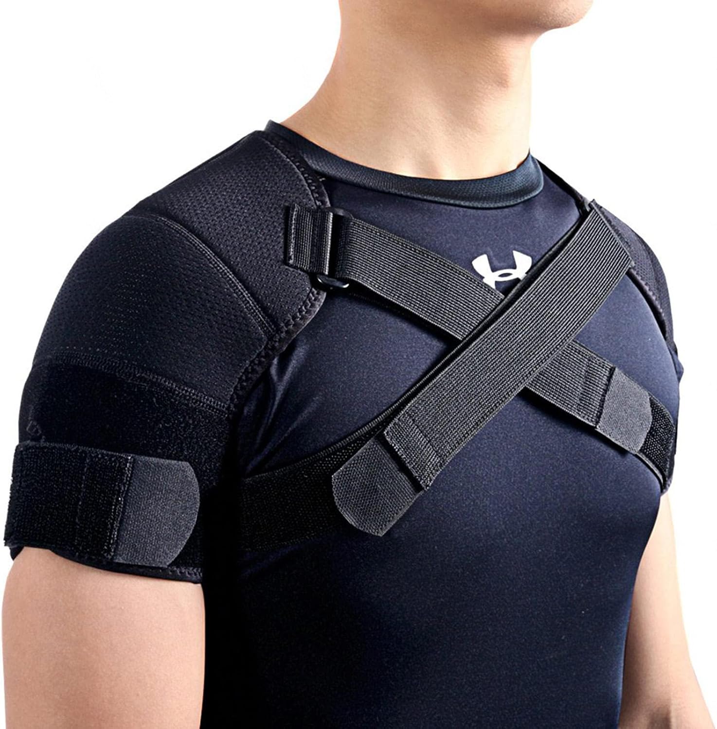 HAPPYNA Sport Double Shoulder Adjustable Support Men Women, Compression Support Belt- Joint Protection, Frozen Shoulder, Arthritis, Scapula Tendinitis