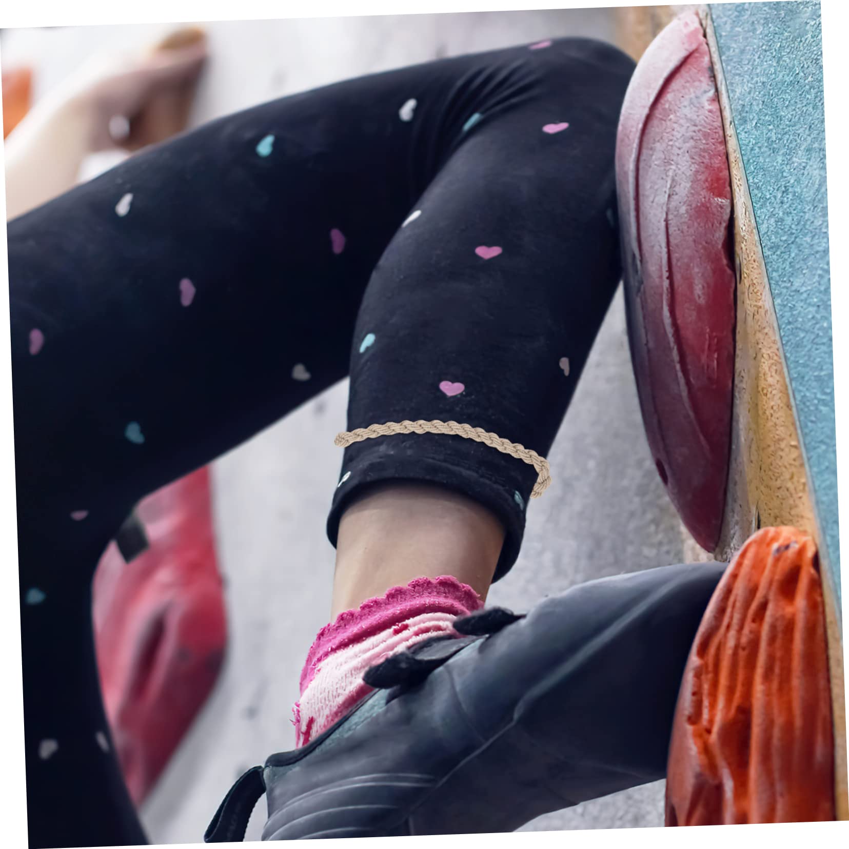 TOYANDONA Leggings Elastisch Elastischer Taillengürtel Elastische Schnürsenkel Outdoor-ausrüstung Streifen Bands Campingstiefelbänder Leggings-seile Polyester Khaki