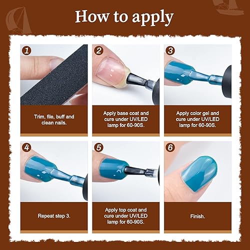 Miniatura 7 de JODSONE Kit de iniciación de 80 esmaltes de uñas de gel con capa base y capa superior mate brillante, juego de esmalte de gel para remojar, regalo