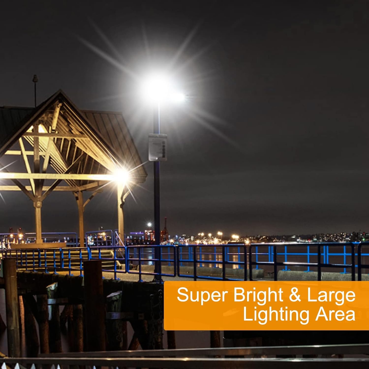 600W LED Flood Light Outdoor, 60000lm Super Bright Floodlight, IP66 Waterproof Stadium Lights, 100-277v Exterior Lamp, 6000k Daylight White, Commercial Security Fixtures for Arena Court Parking Lot