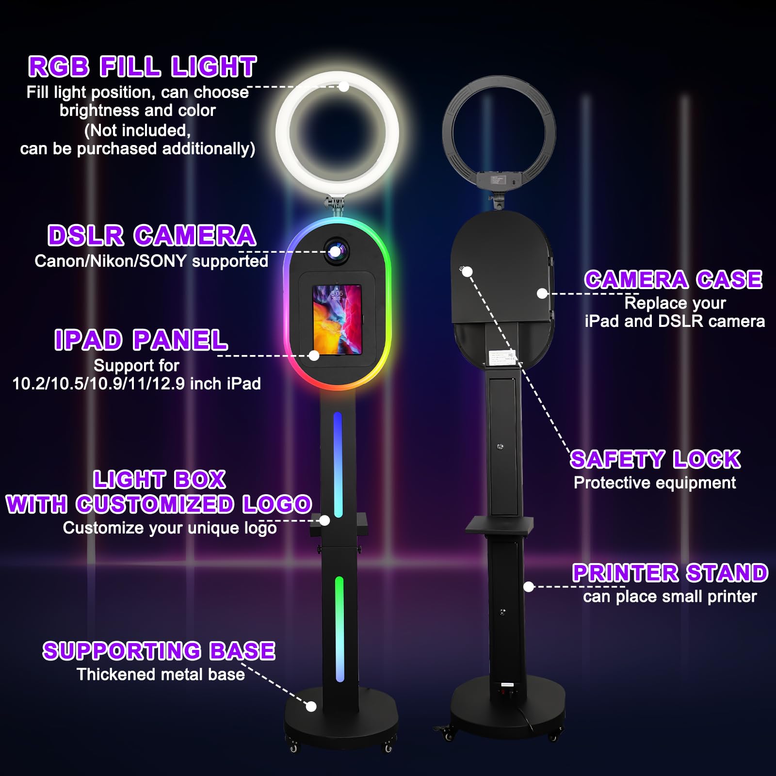 ROOMEDAL Photo Booth Machine for iPad 10.2