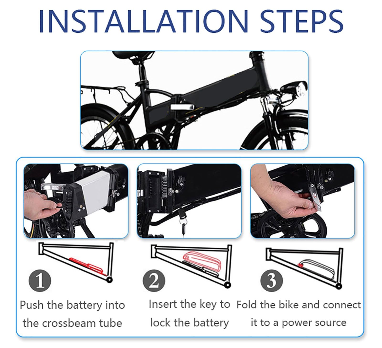 Batteria Per Bicicletta Elettrica 36V 8Ah 10Ah 13Ah 15Ah 17.5Ah Ebike Battery 36V Batteria Ricaricabile Per 50W-550W Motore Con Caricabatterie