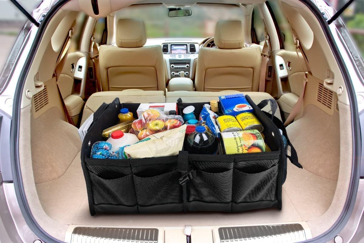 TRUNKCRATEPRO Save 15 per cent off bundle 2 regular trunk organizers (Black and Cyan)