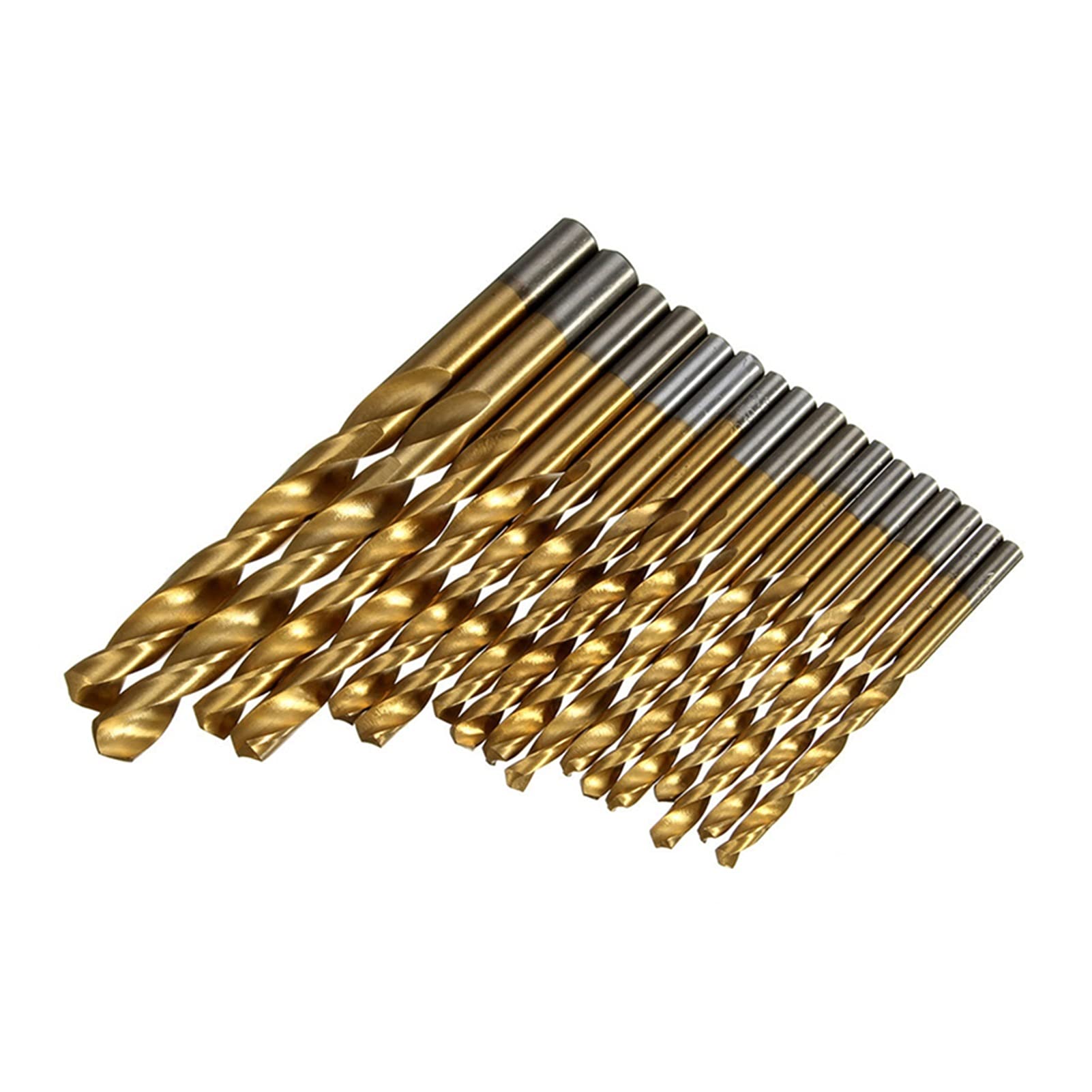 punte del router 99 set di punte da trapano rivestiti in titanio da 1,5-10mm, bit di torsione manuale ad alta velocità in acciaio ad alta velocità, for la perforazione di legno, plastica e a