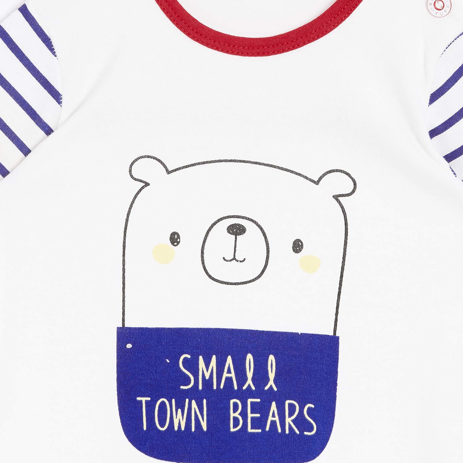 CAMEY Kids Full Sleeve Cotton Romper Suit White 1