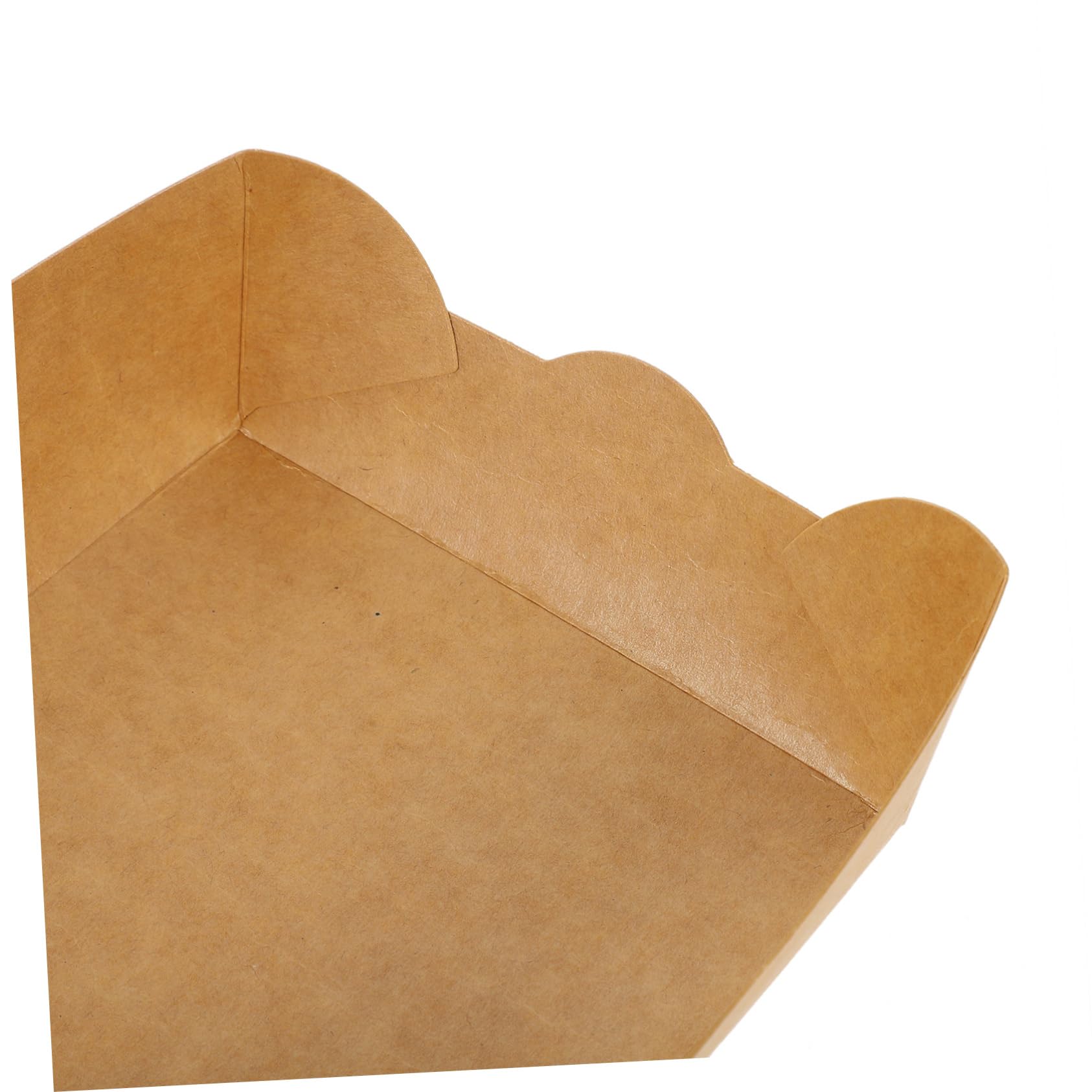 Zerodeko Scatola per Alimenti da Asporto 100 Pezzi in Carta Kraft | Antiolio, per Torte e Popcorn di Pollo, Picnic e Cucina Domestica, Imballo per Cibi Fritti