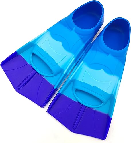 Miniatura 8 de Aletas de natación para niños, cómodas aletas de silicona para nadar y bucear, tamaño adecuado para principiantes, niños, niñas, niños y adultos