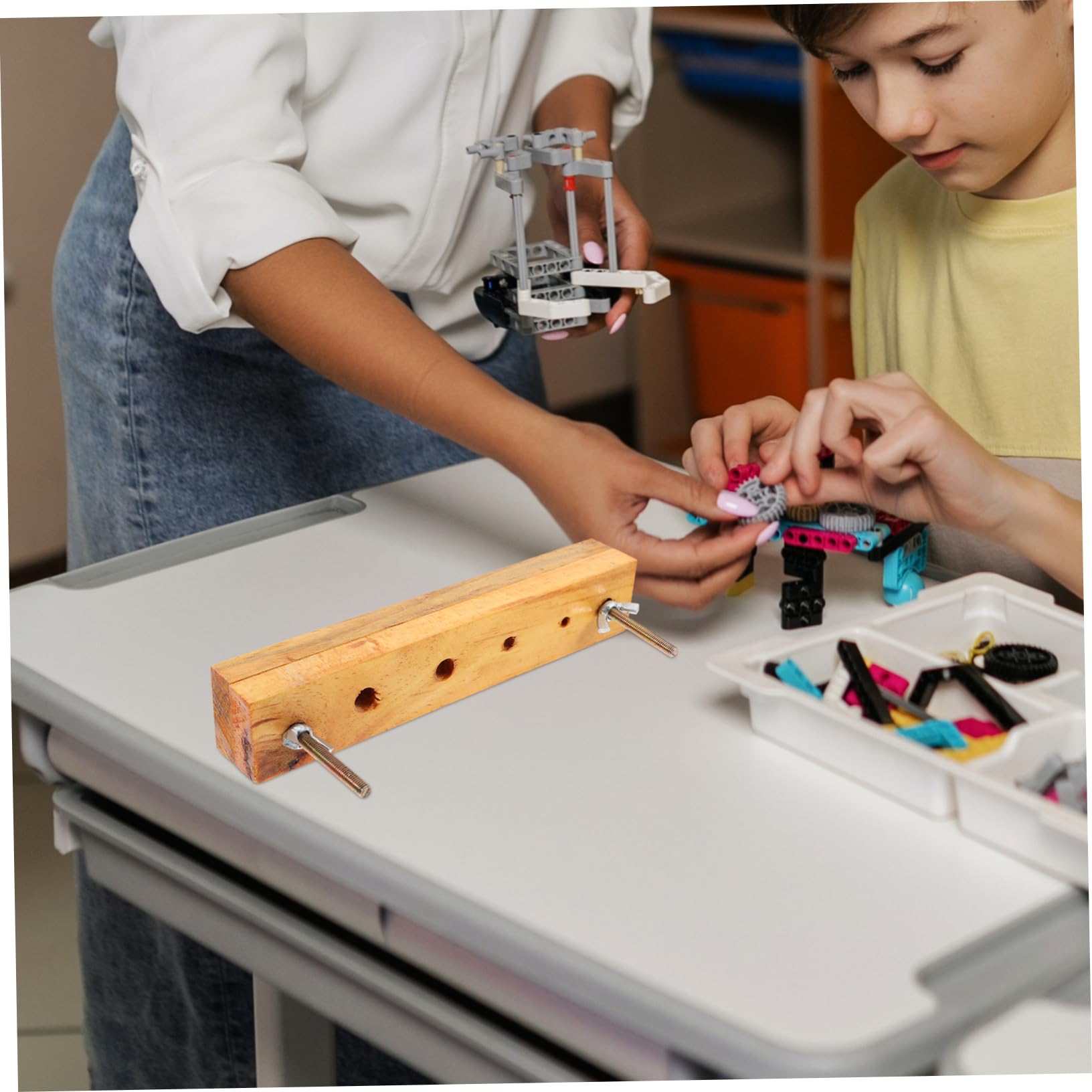 BESTonZON 5pièces Pince à Trou Bois Pour Laboratoire Outil Enseignement Scientifique Accessoire De Perforation Bois Et Caoutchouc Instrument De Chimie Pour Étudiants Pratique Et Compact