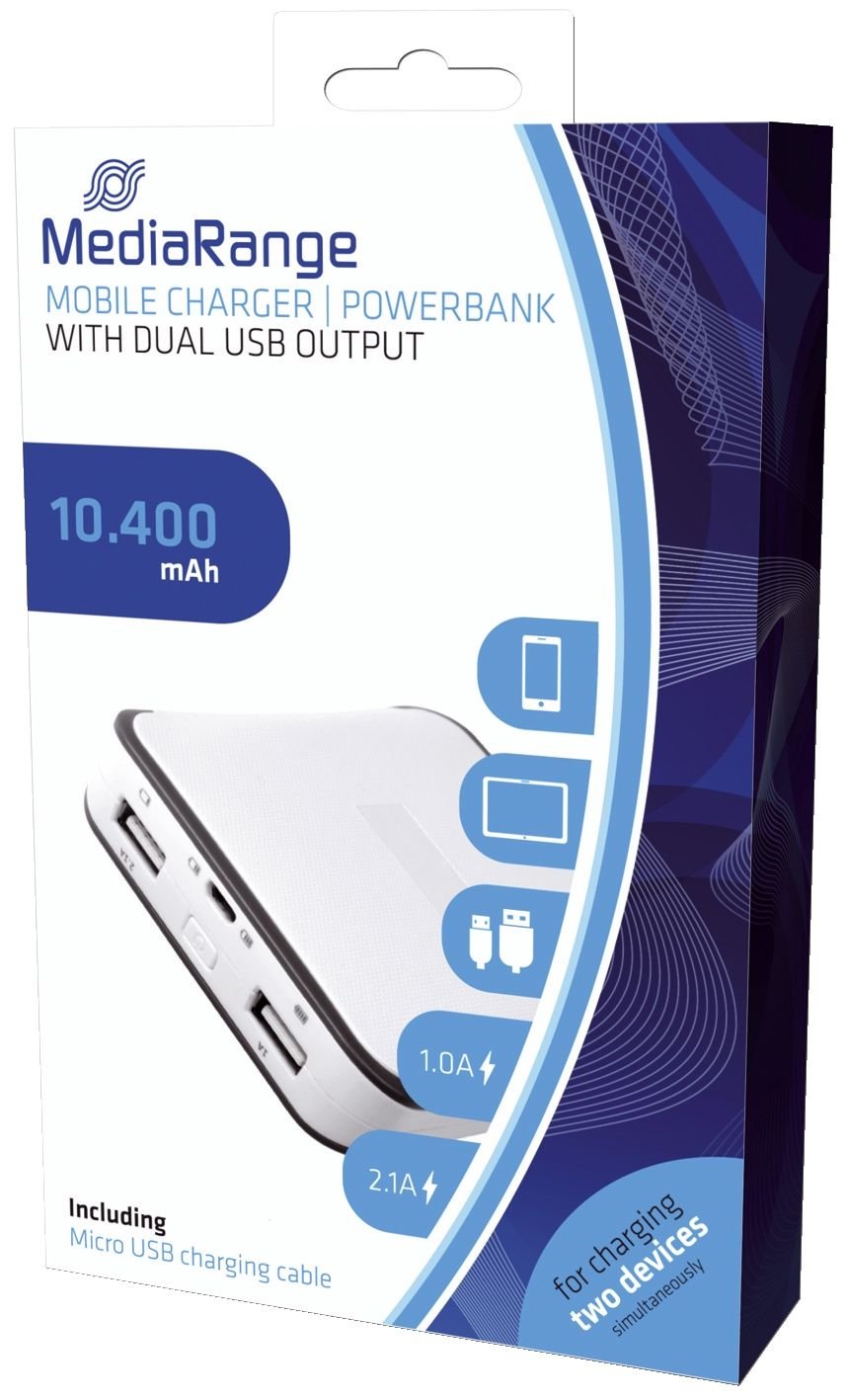 mediatorange mr744 power bank 10400mah due portausb