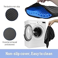 Vista 4 de NEW-Vi Cojín Antideslizante para Asiento de Kayak - Almohadilla de Gel Impermeable Engrosada para Bote Kayak Canoa Remo Estadio para Sentarse