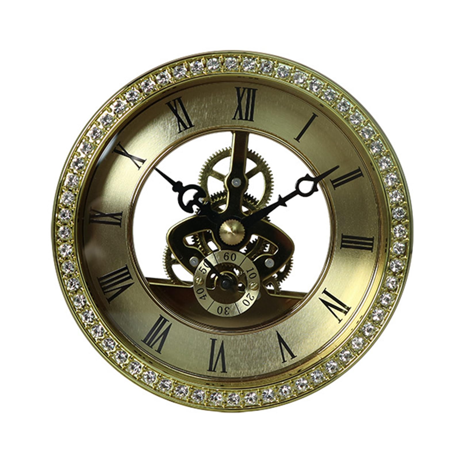 Buxuaaaa Retro Gear Metal Perspective Table Clocks Wall Clock Movement for Hanging Clocks Antique Accessories Retro Gear Wall Clock