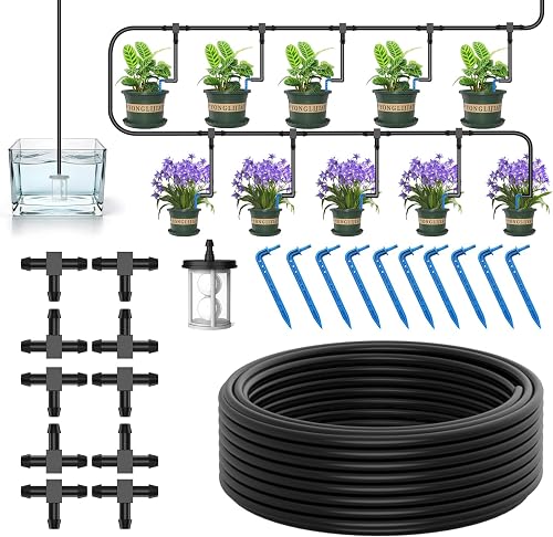Drip Irrigation Kit for Potted Plants, Micro Tubing Set