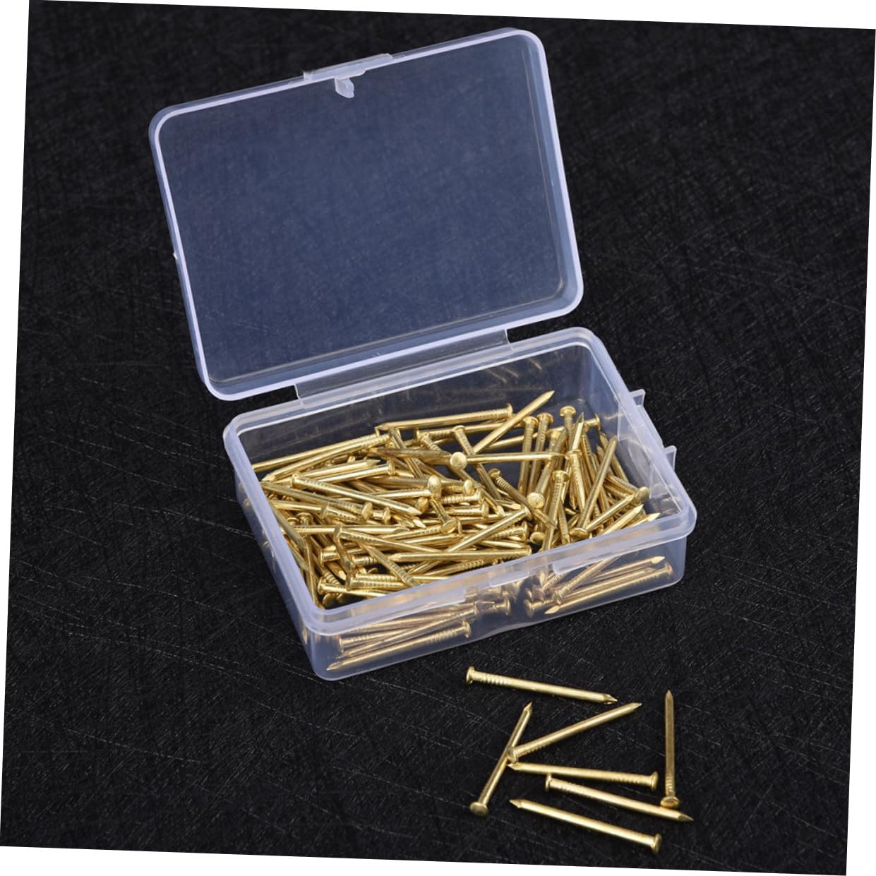 Housoutil 900 Pcs Cadre Photo À Tête En Cuivre Crochet Photo Clous Photo Plâtre Suspendu Cadres Photo Noirs Clous À Tête Murale À Ongles Photo À Tête Ronde Fer