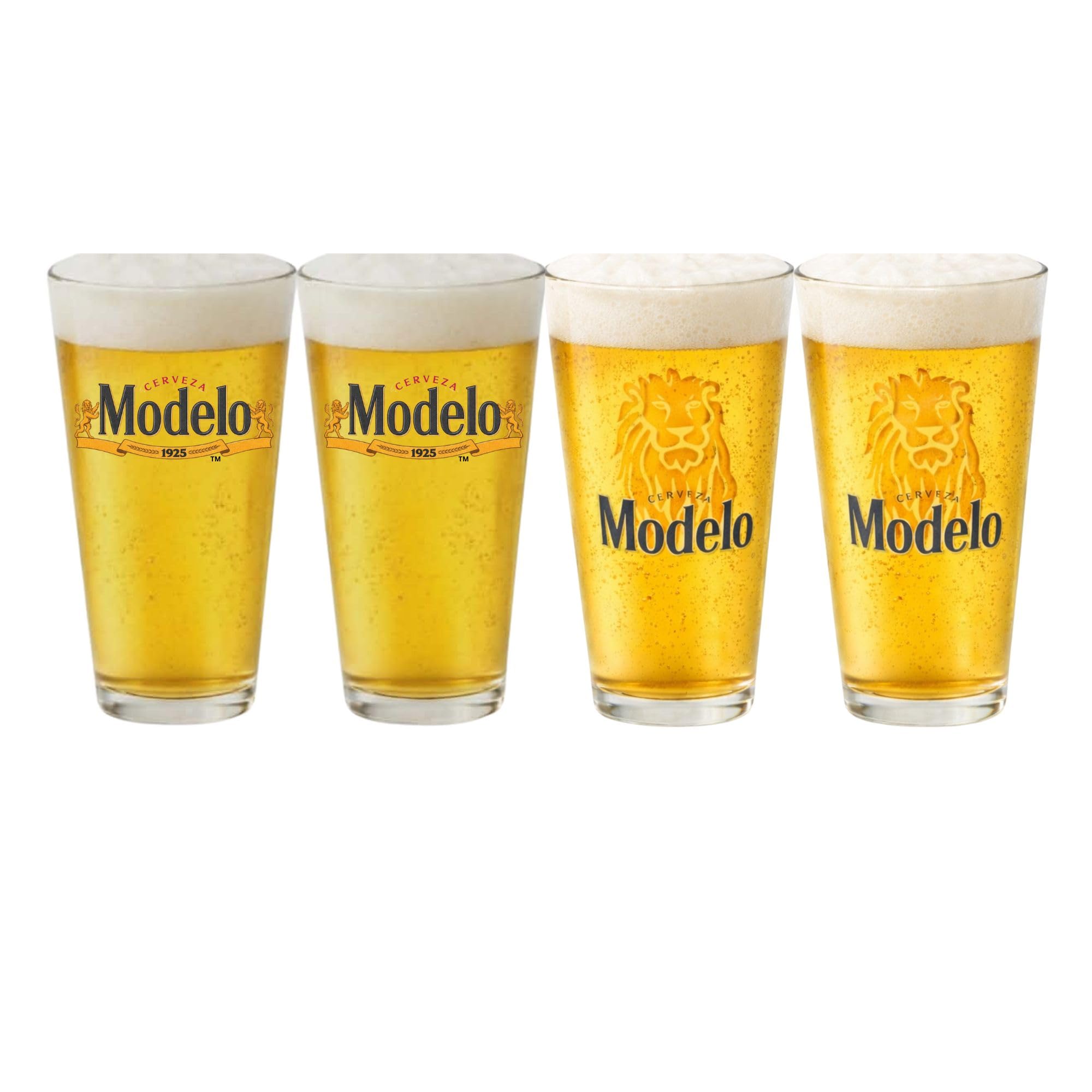 Modelo Beer Glasses - Set of 4 -1