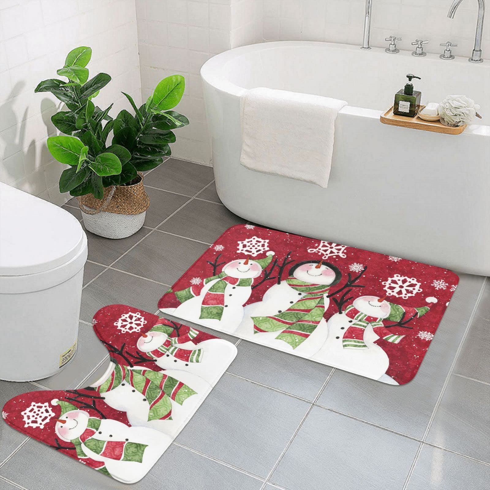 Tapis de bain Merry Christmas pour habiller votre salle de bain
