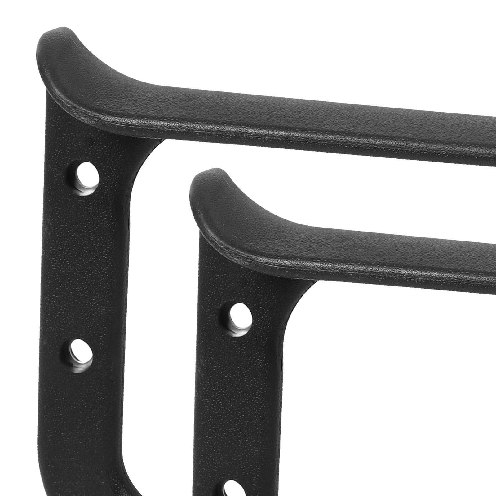 MAGICLULU Reposabrazos Sólidos y Resistentes Negro Ergonómicos de Plástico 2 Piezas para Silla Giratoria y Oficina Adecuado para Personas Mayores y Embarazadas