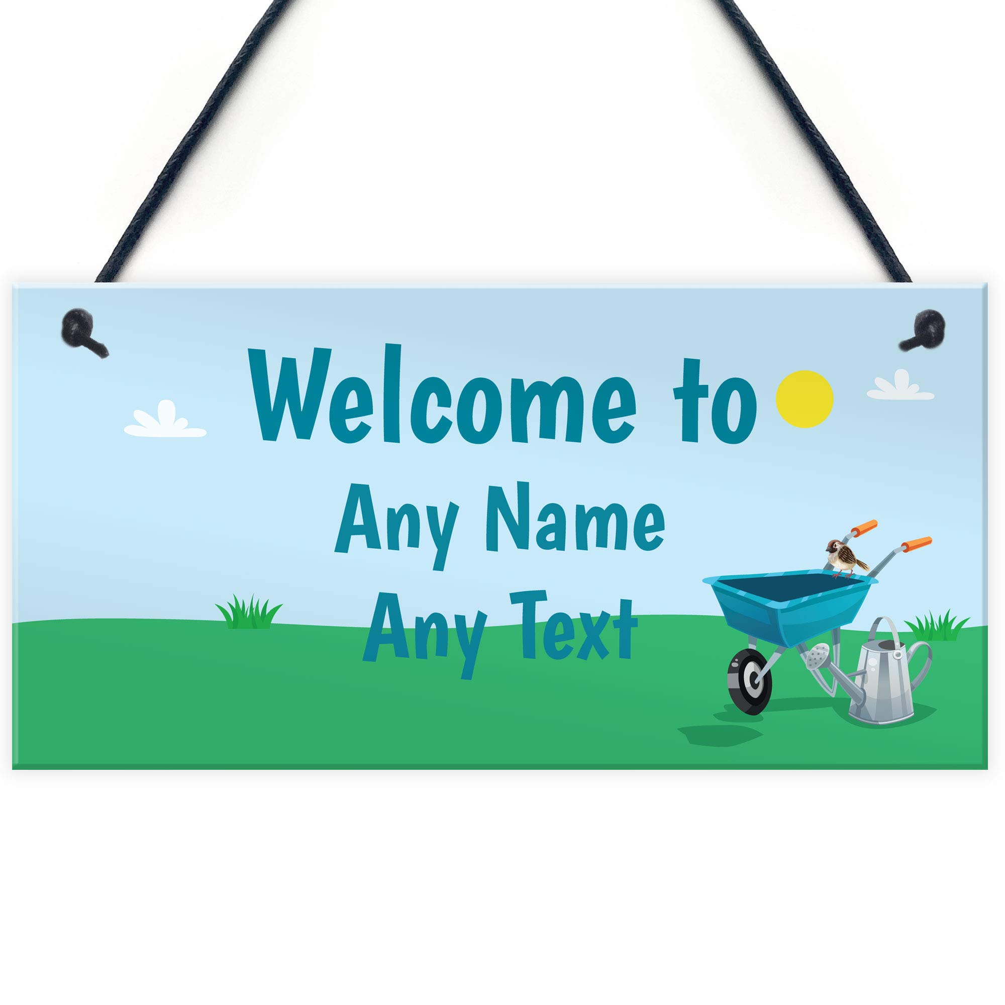 Novelty Garden Summerhouse Shed Greenhouse Personalised Sign Home Decor Gift