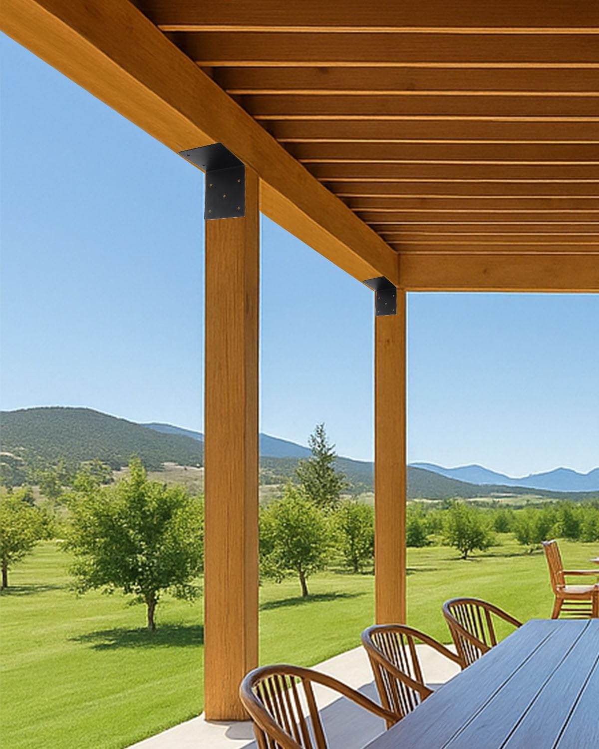 4 Soportes De Esquina De Acero Resistente, Soporte De ángulo Recto De 6 X 6 X