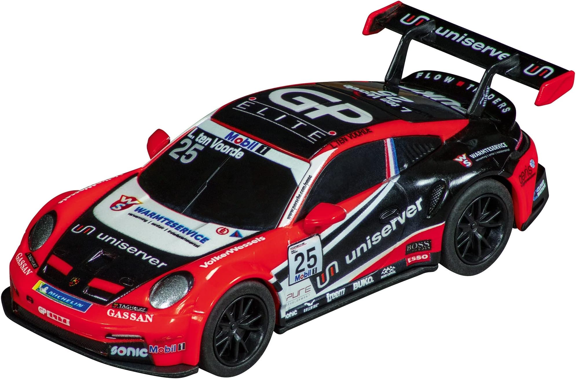64207 Porsche 911 GT3 Cup Team GP-Elite No.25 1:43 Scale Analog Slot Car Racing Vehicle GO Slot Car Toy Race Track Sets