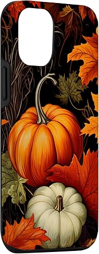 Miniatura 3 de Funda para iPhone 13 Pro Vintage Design Autumn Leaves Pumpkin Pattern