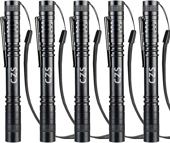 CZS LED Flashlight Penlight 1000 Lumens BatteryPowered Handheld Pen