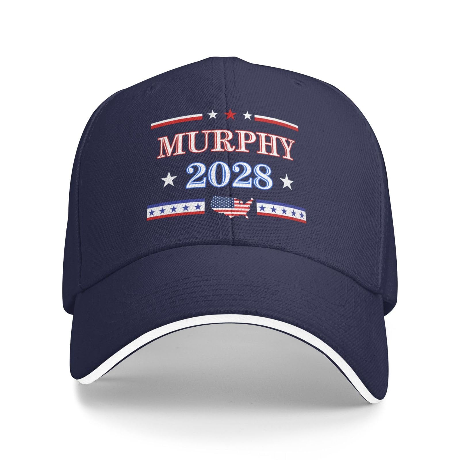 Anceky Unisex Navy Blue Murphy 2028 Hat Chris-Murphy For President 2028 Baseball Cap