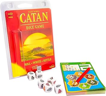 لعبة النرد CATAN - متعة محمولة للمغامرات أثناء التنقل! لعبة إستراتيجية ، لعبة عائلية للأطفال والكبار ، الأعمار 7 + ، 1-4 لاعبين ، 15-30 دقيقة من اللعب ، من صنع CATAN Studio