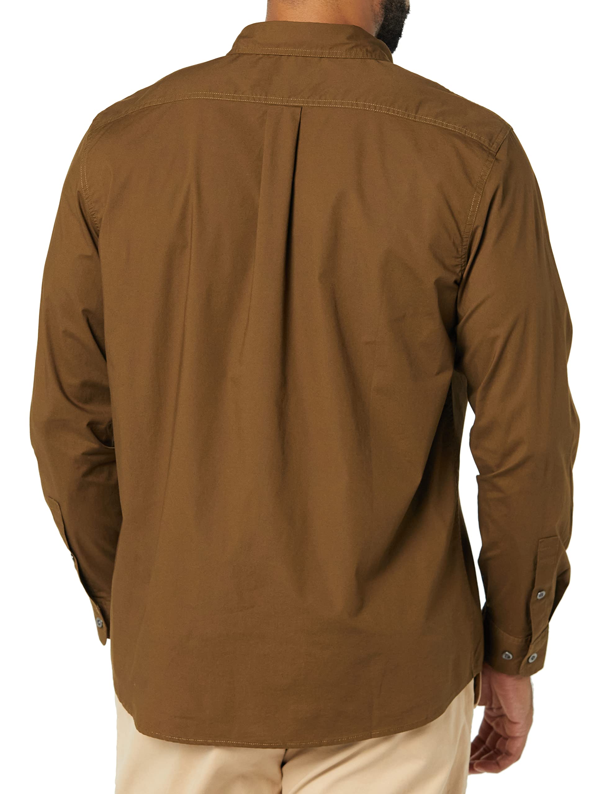 Amazon Essentials Hombre Camisa utilitaria de Manga Larga con Dos Bolsillos y Corte estándar