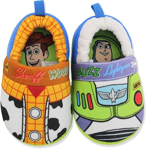 Miniatura 6 de Disney Toy Story Woody Buzz - Pantuflas acampanadas para niños pequeños