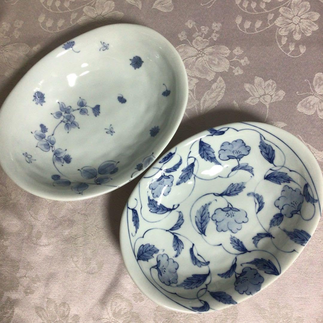 Amazon.co.jp: 有田焼 清秀 パスタ皿 カレー皿 中皿 楕円 2枚 : おもちゃ