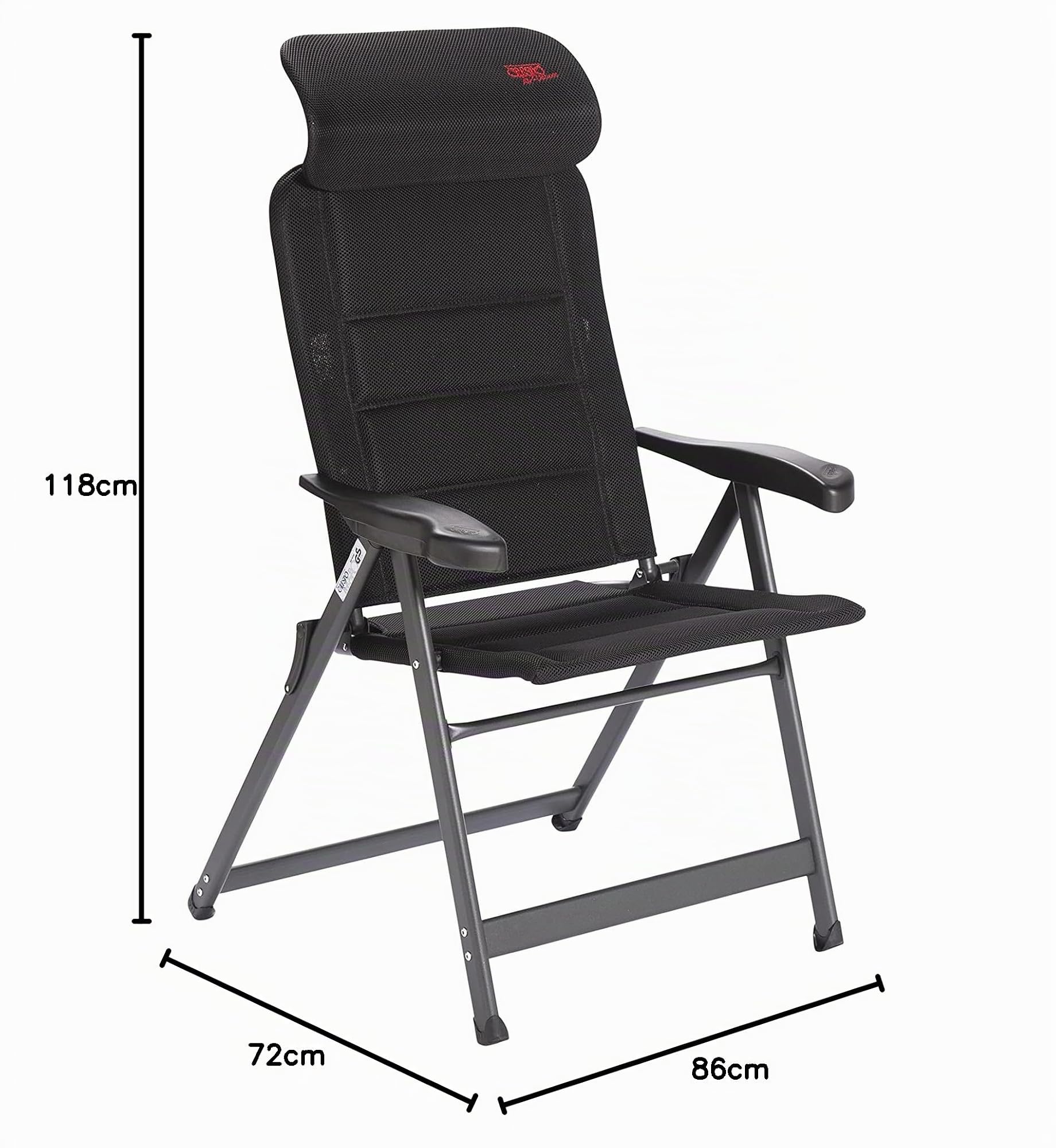 Crespo - Stuhl - M - AP/237 - Air-Deluxe - Compact - Schwarz