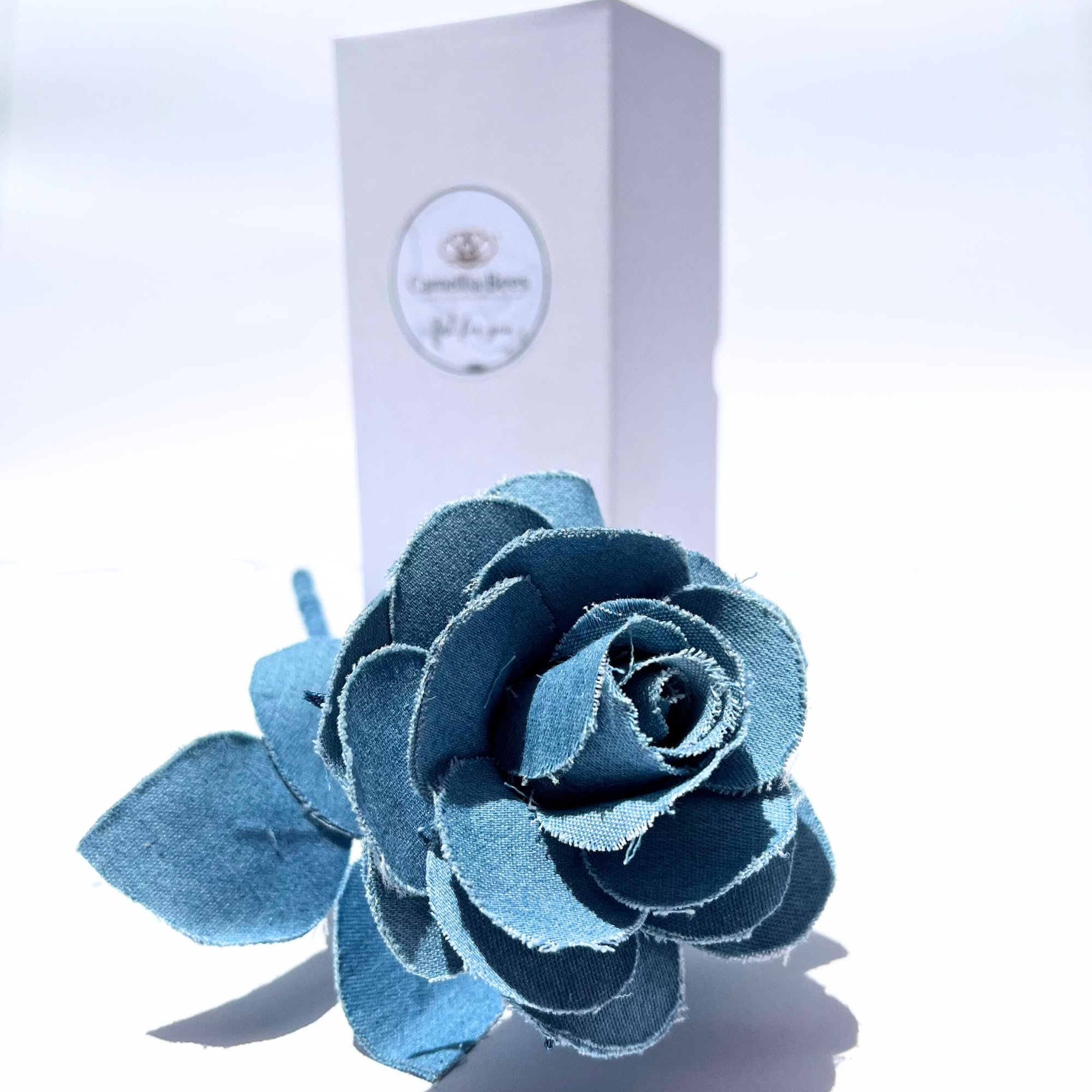 Camellia Bees Handmade Denim Cotton Rose