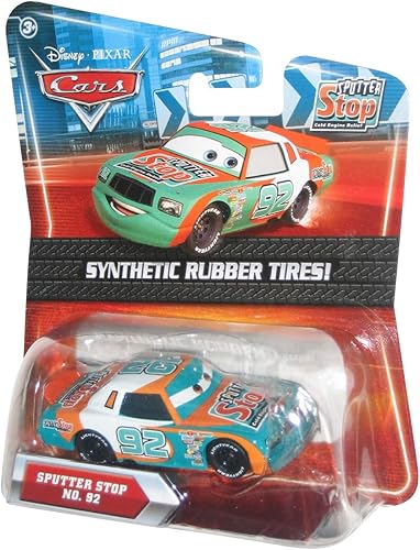 Disney Pixar Cars Exclusive Sputter Stop No.92 - Auto fundido a troquel