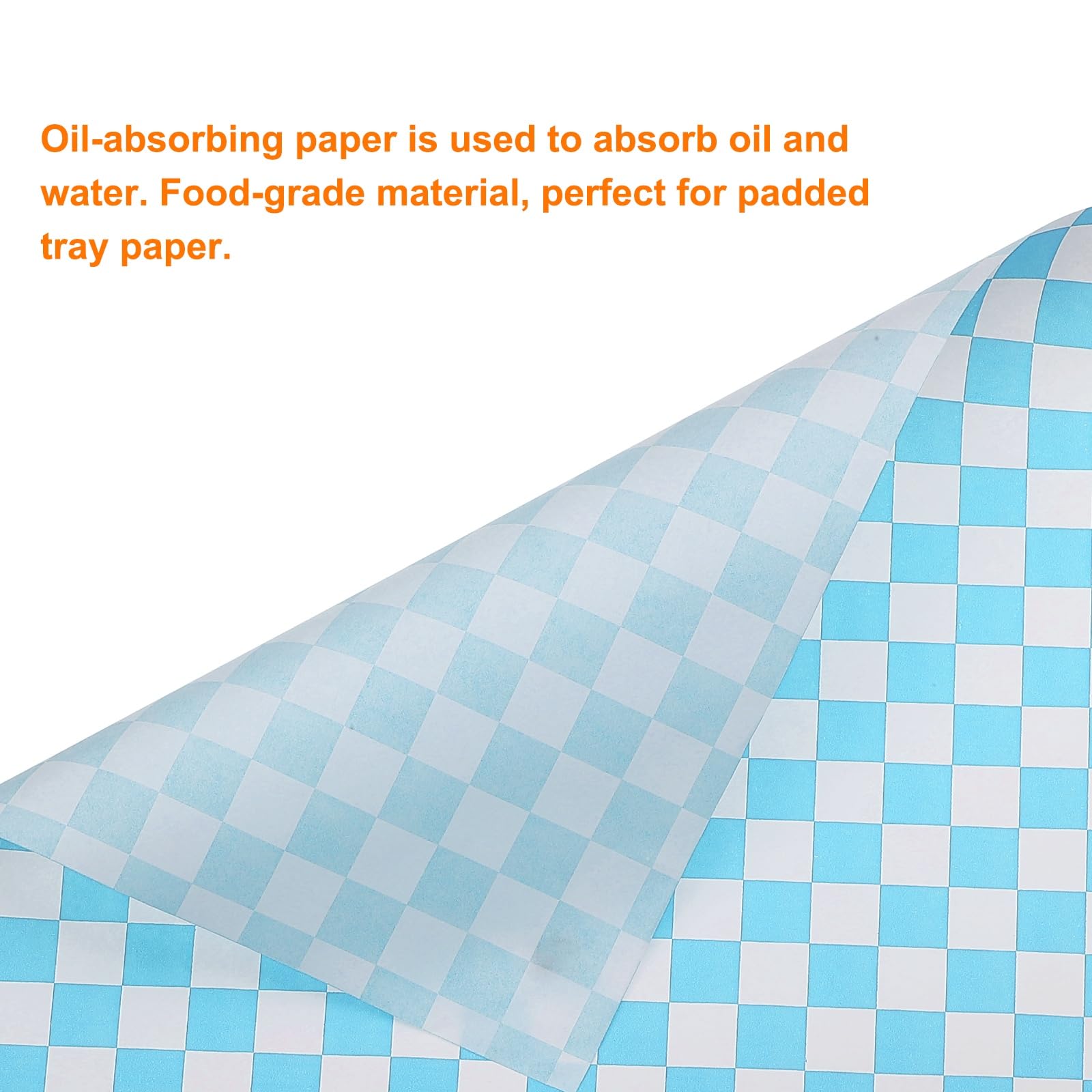 QUARKZMAN 300 Pezzi Carta Oleata A Quadretti 25 X 25 Cm Carta Assorbente Per Alimenti Per Sandwich Carta Da Forno Cestini Da Picnic Pane Hamburger Imballaggio Blu