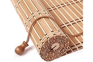 Bamboo Blinds - Privacy, Sun Protection, and Ventilation with Easy Installation