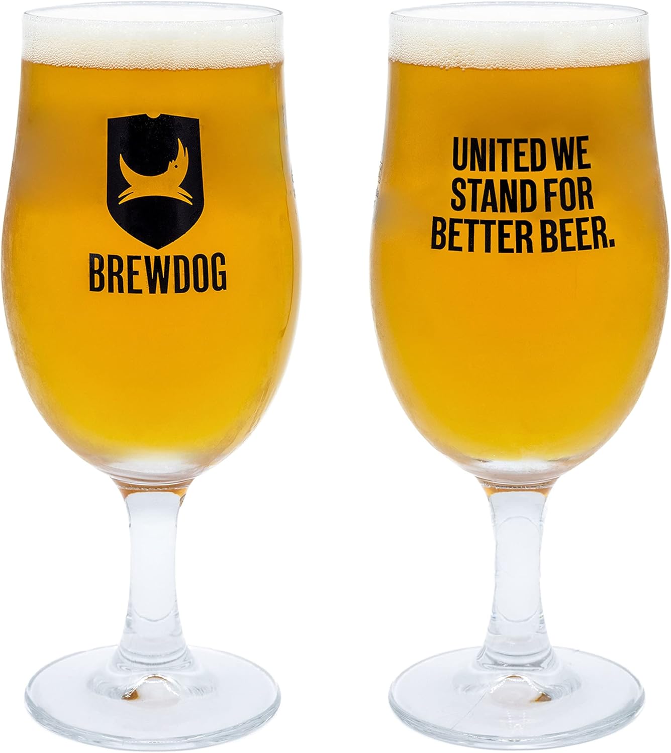 BrewDog Schooner Glass Gift Pack 2 x Branded Beer Glasses Amazon.co