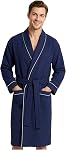 Waffle Robes for Men M-3XL, Lightweight Soft Bathrobes, Cozy House Coat for Spa, Shower & Hotel