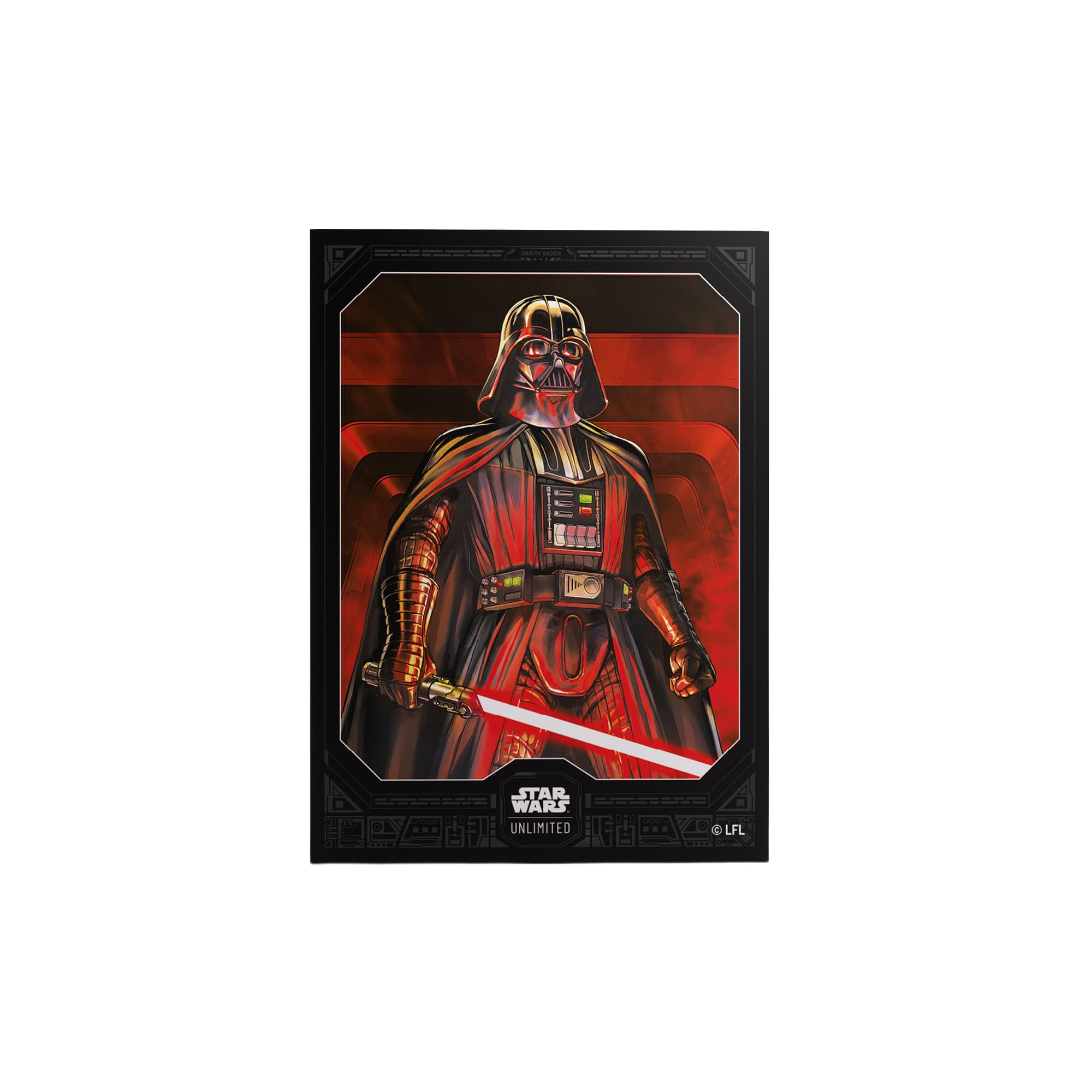 Gamegenic | Star Wars: Unlimited Premium Art Sleeves - Darth Vader Unstoppable | Trading Card Game Accessory