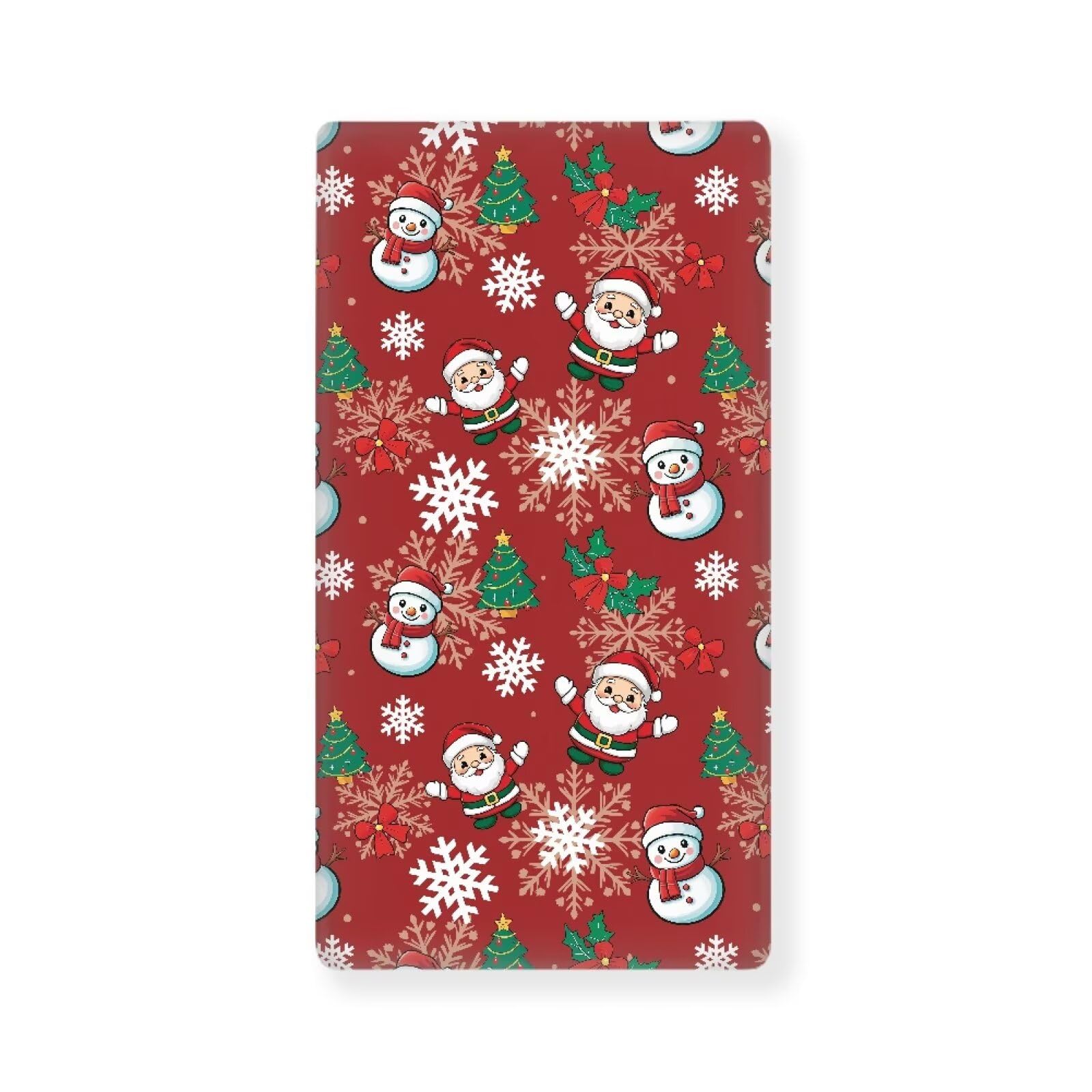 Snowman Crib Sheets for Baby Girls Crib Sheets for Standard Crib Mattress Cover Red Christmas Breathable Santa Claus Soft Fitted Crib Sheet 28''x 52''