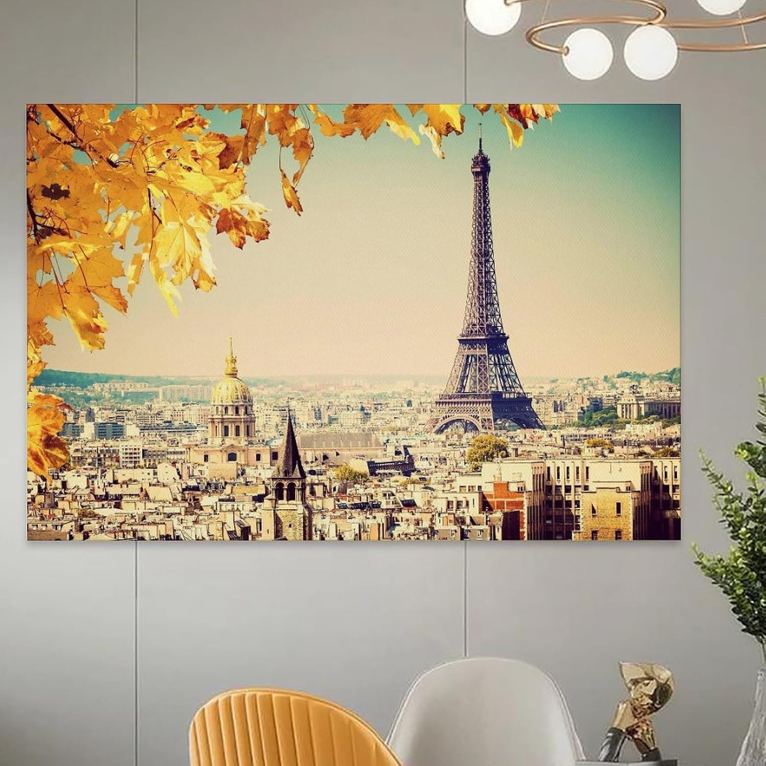 Artistic Poster of The Eiffel Tower in Autumn 08x12inch Unframe-style image 5